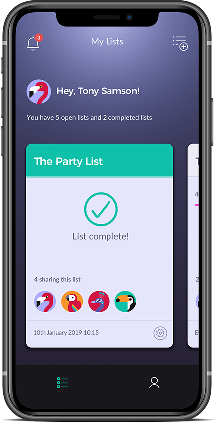 Screenshot of the welcome screen of the TwoCan app
